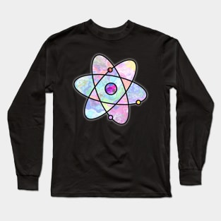 Tie Dye Atomic Symbol Long Sleeve T-Shirt